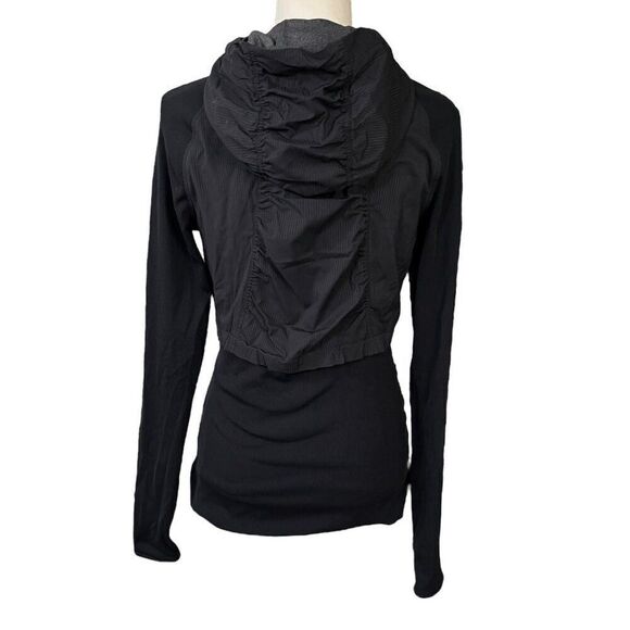 Lululemon Reversible Dance Studio Jacket Rib Sleeve Black Size 8 - Picture 4 of 13